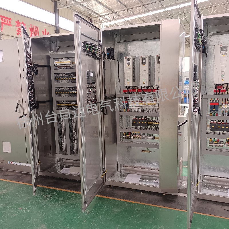 徐州做304不锈钢电控柜 成套加厚耐用编程控制柜 污水处理设备
