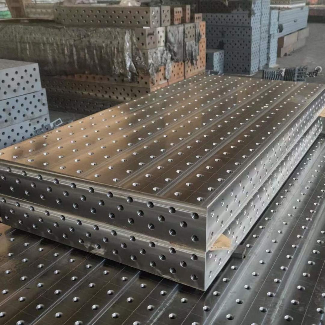 铸铁焊接平台 T型槽工作台 三维多孔焊接装配平台 多孔工装定位平台