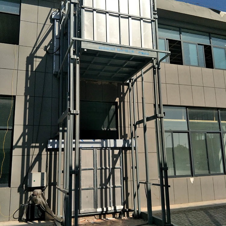 长海县工厂载货平台 工业园货梯启运生产 液压式货梯