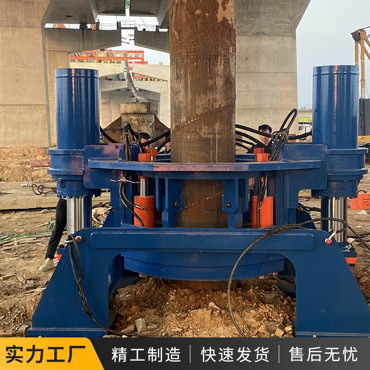 370型液压拔管机铁管圆钢管起拔设备 130吨桥梁钢护筒拔管机pc工法拔桩机