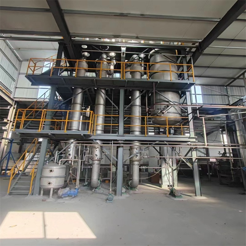 建功二手1吨双效强制循环蒸发器 高盐废水蒸发装置 MVR板式蒸发器 回收